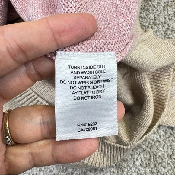 NEW Alfred Dunner Women's Beige and Pink Sweater size 1X Knit Pullover - Picture 12 of 13